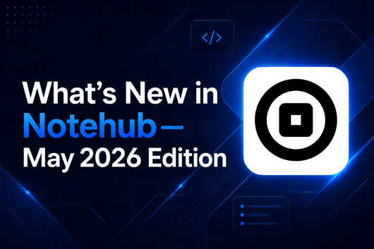 what's new in notehub banner