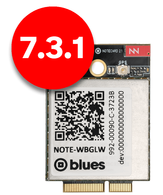 notecard firmware v7.3.1