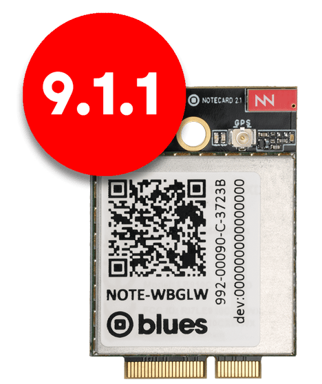 notecard firmware v9.1.1